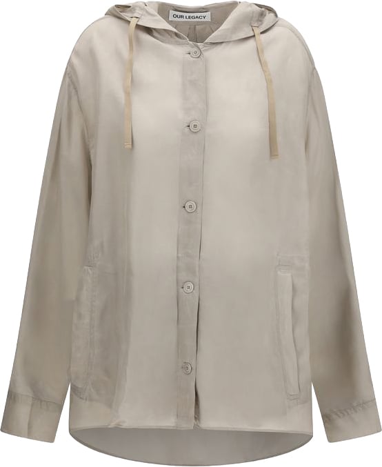 Our Legacy Gray Copper Shell Jacket Grijs