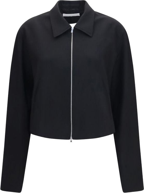 Our Legacy Black Wool Oves Aries Full-Length Jacket Zwart