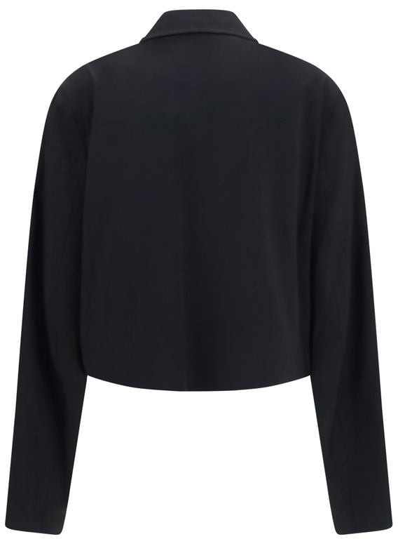 Our Legacy Black Wool Oves Aries Full-Length Jacket Zwart
