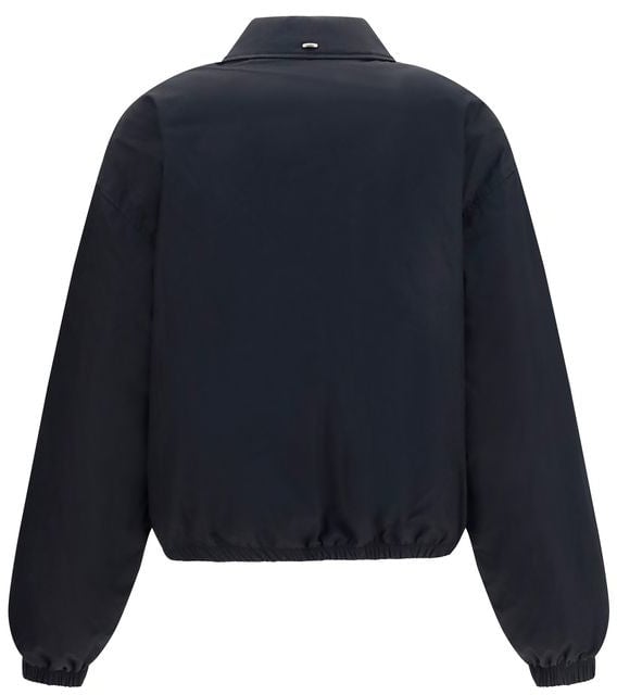 Our Legacy Black Cotton Full-Length Jacket Zwart