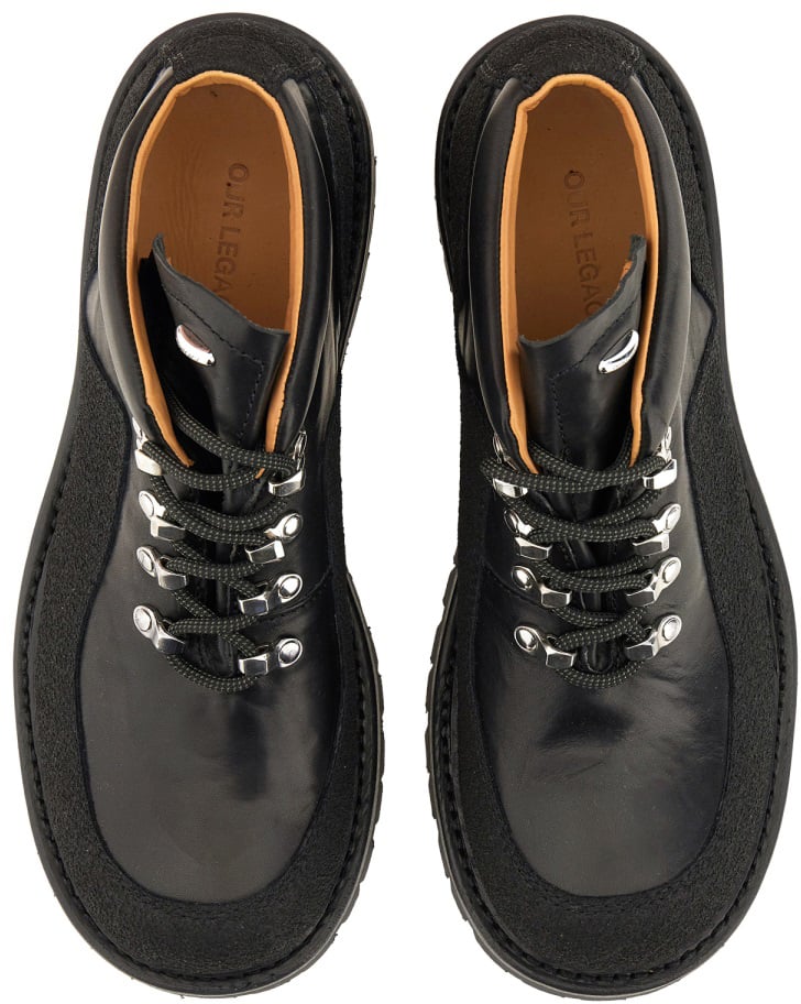 Our Legacy LEATHER "QUEST" SHOE Zwart