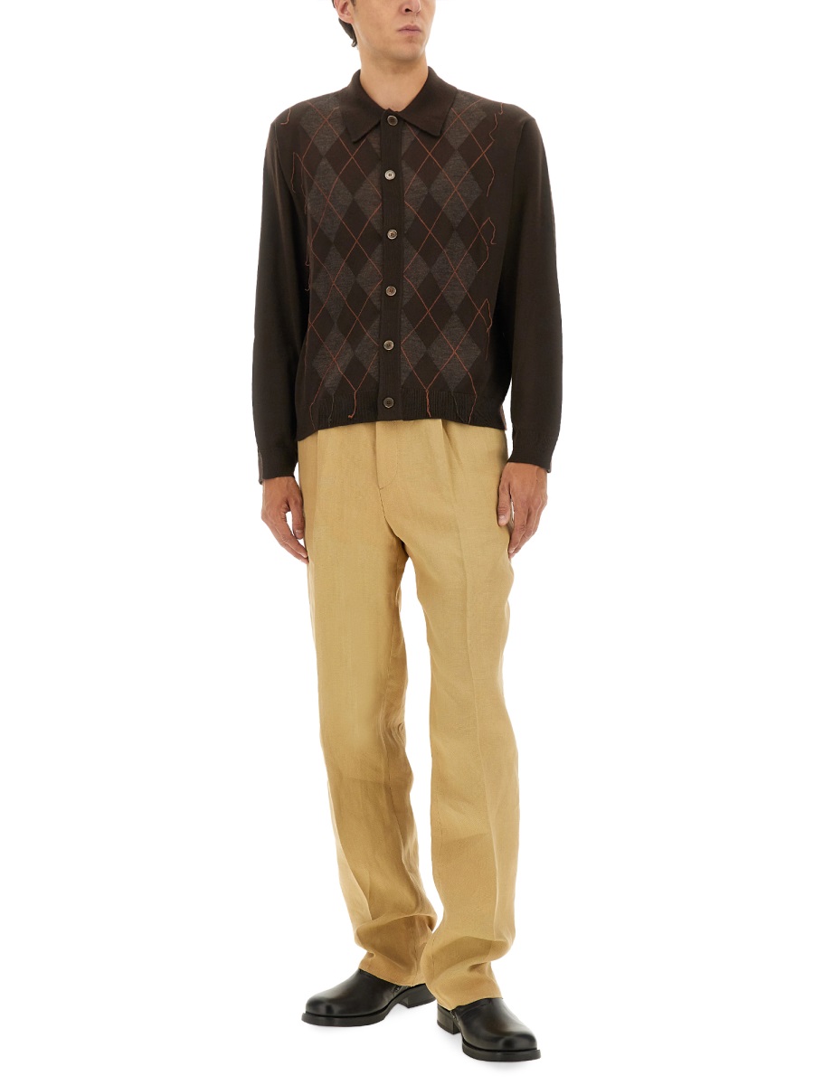 Our Legacy POLO SHIRT "PUB ARGYLE" Bruin