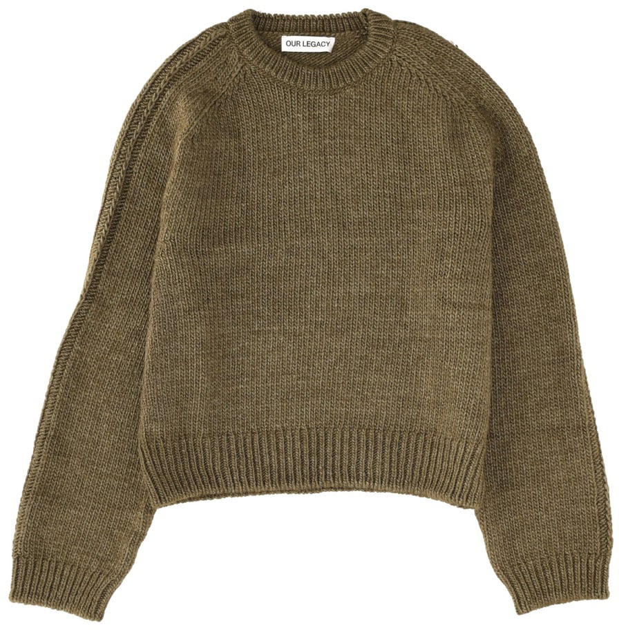 Our Legacy "TRUE ROUNDNECK" SWEATER Groen