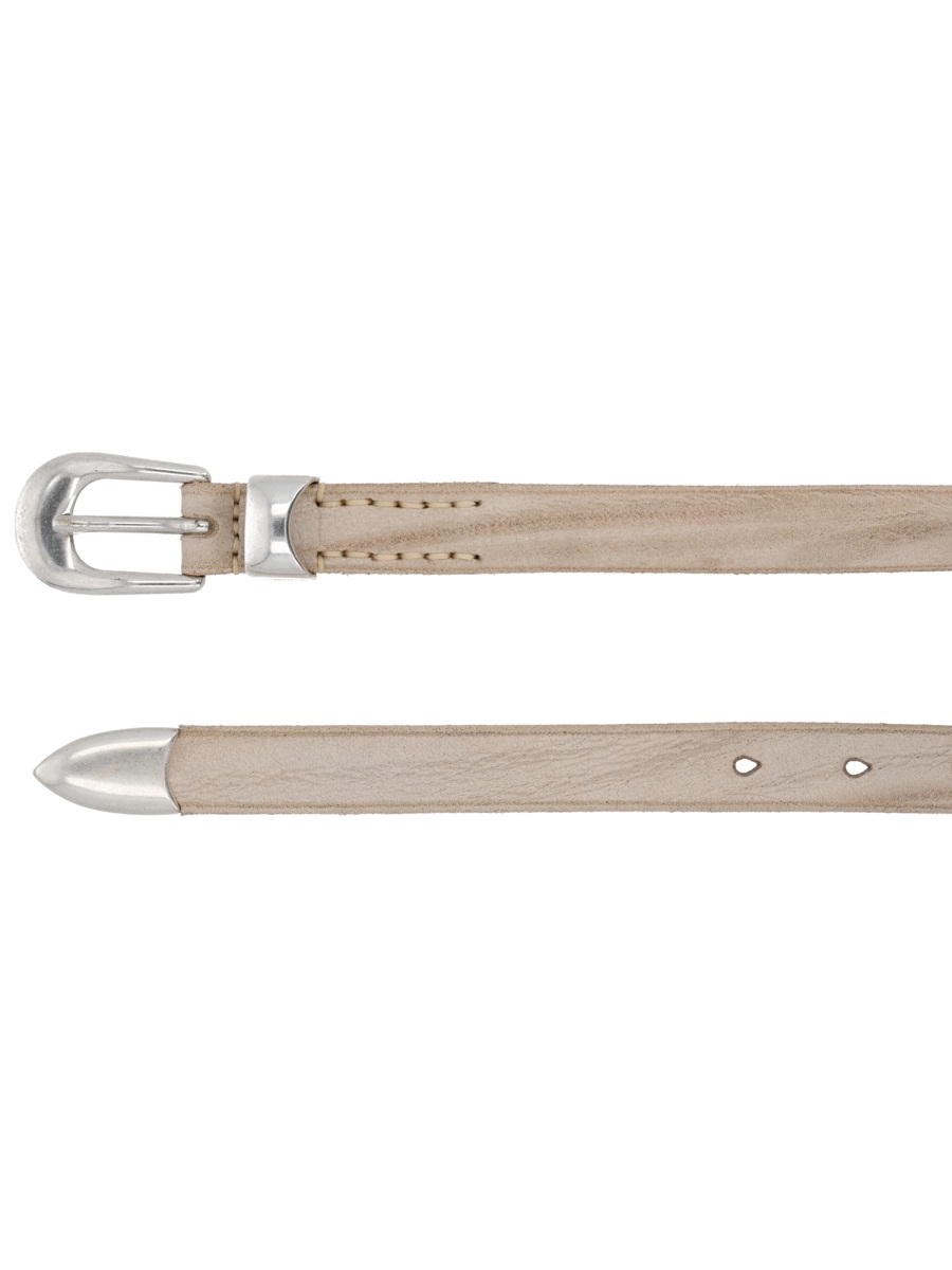 Our Legacy LEATHER BELT Wit