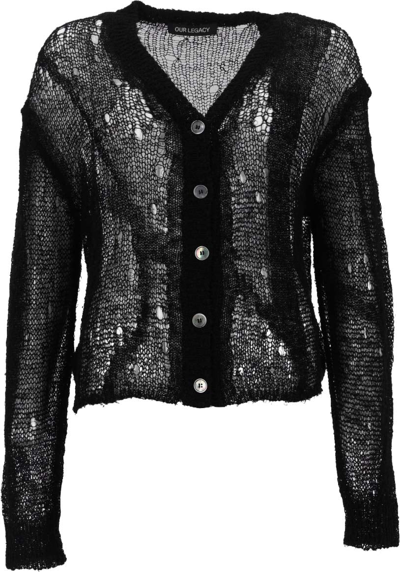Our Legacy CARDIGAN "ACADEMY" Zwart