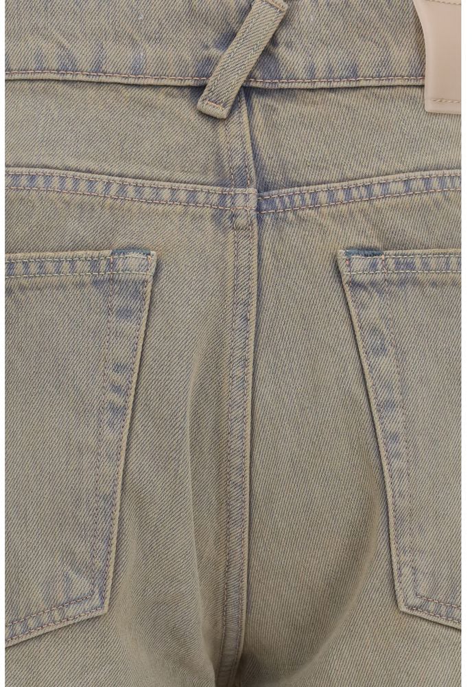 Our Legacy Bicolor Cotton Bootcut Jeans Divers