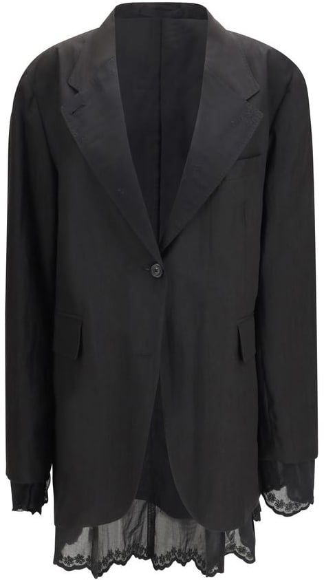 Our Legacy Reversible linen jacket Zwart