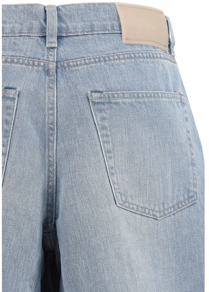 Our Legacy Blue Cotton Bermuda Shorts Blauw