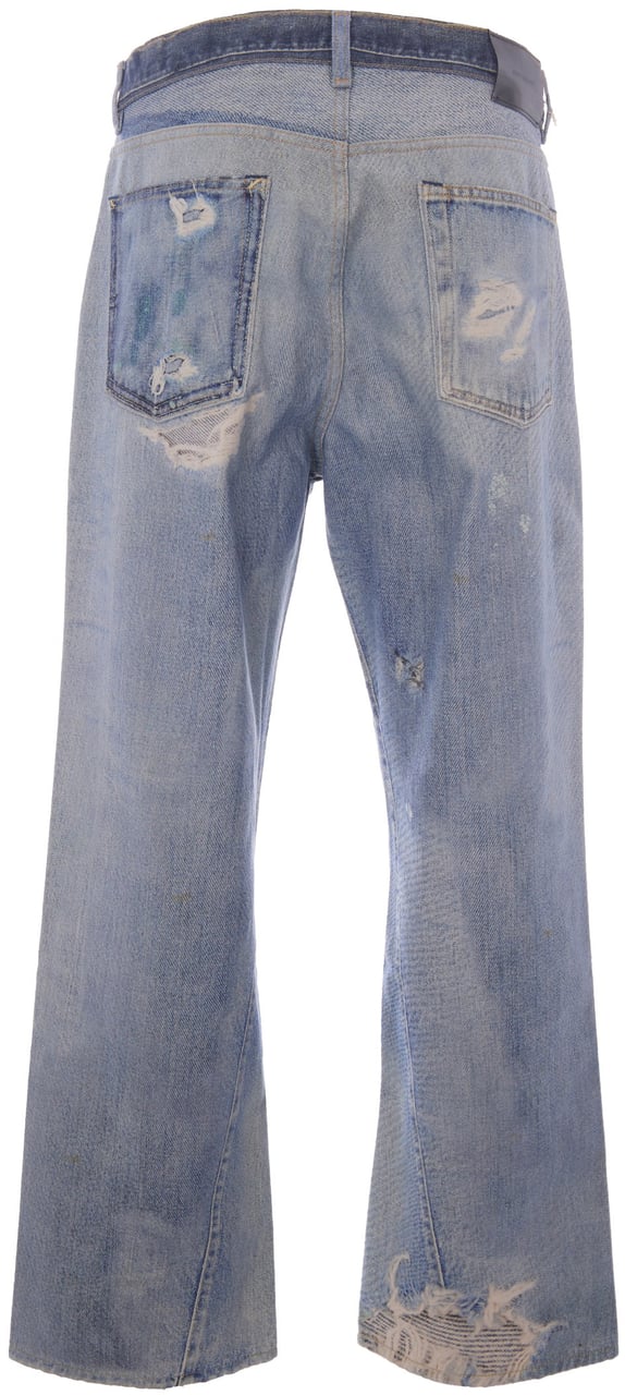 Our Legacy Jeans Digital Denim Print Blauw