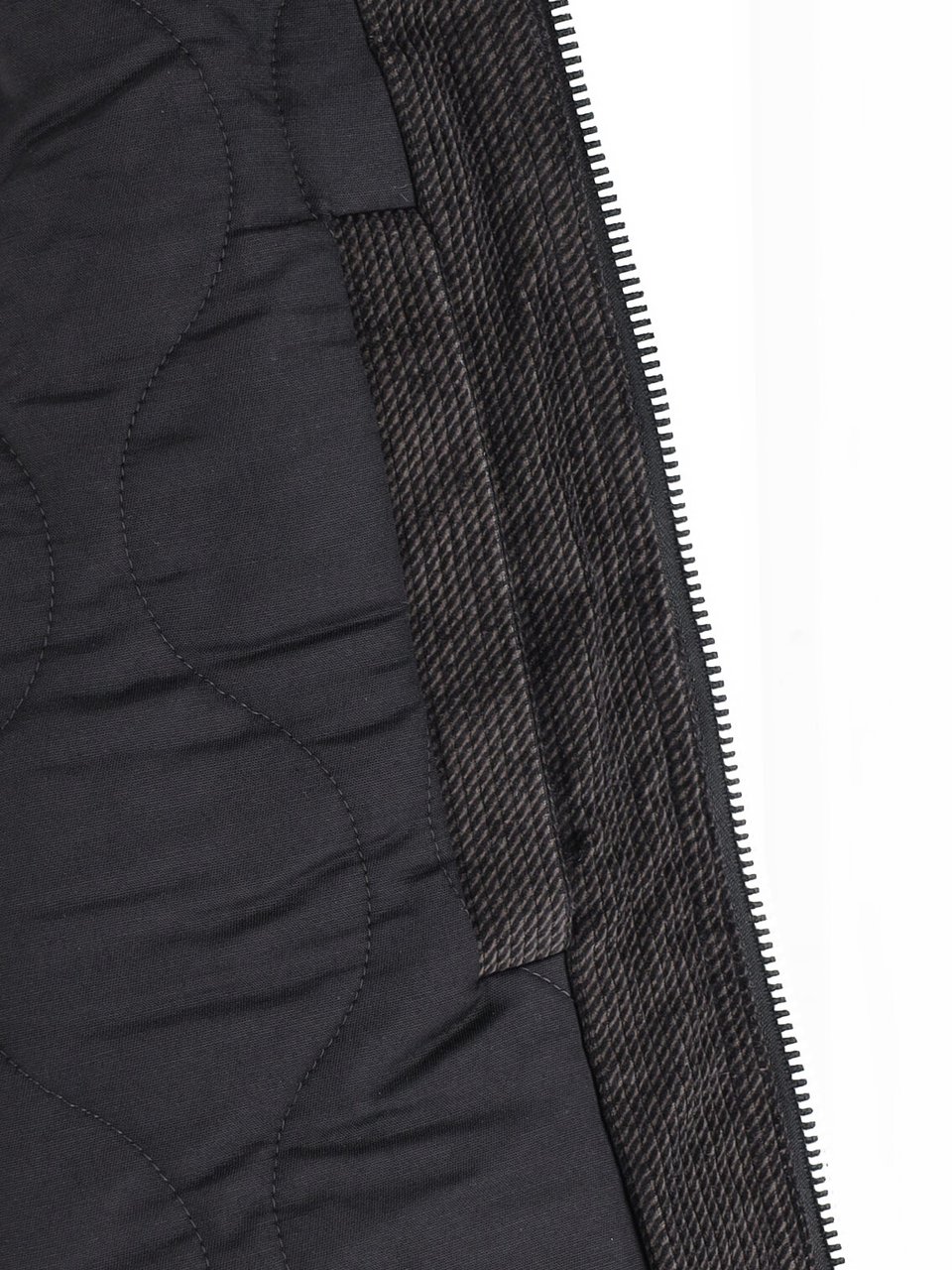Our Legacy Brown Cropped Textured Corduroy Jacket Zwart
