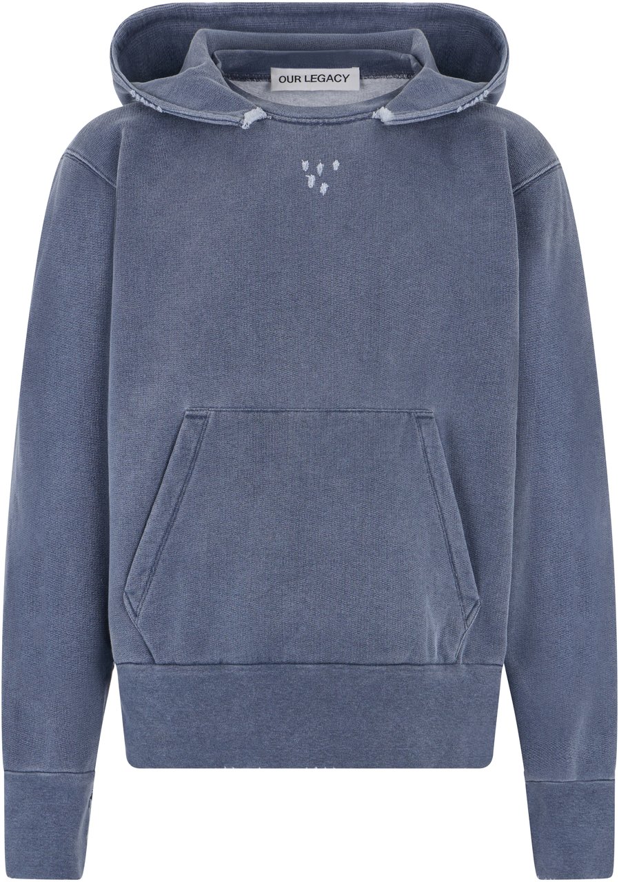 Our Legacy Faded blue hoodie Blauw