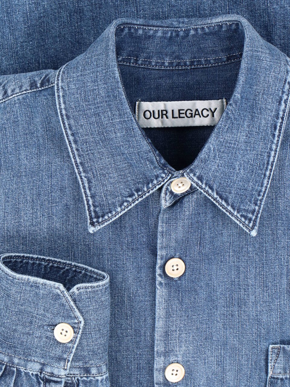 Our Legacy Multicolour Patchwork Organic Cotton Shirt Neutraal