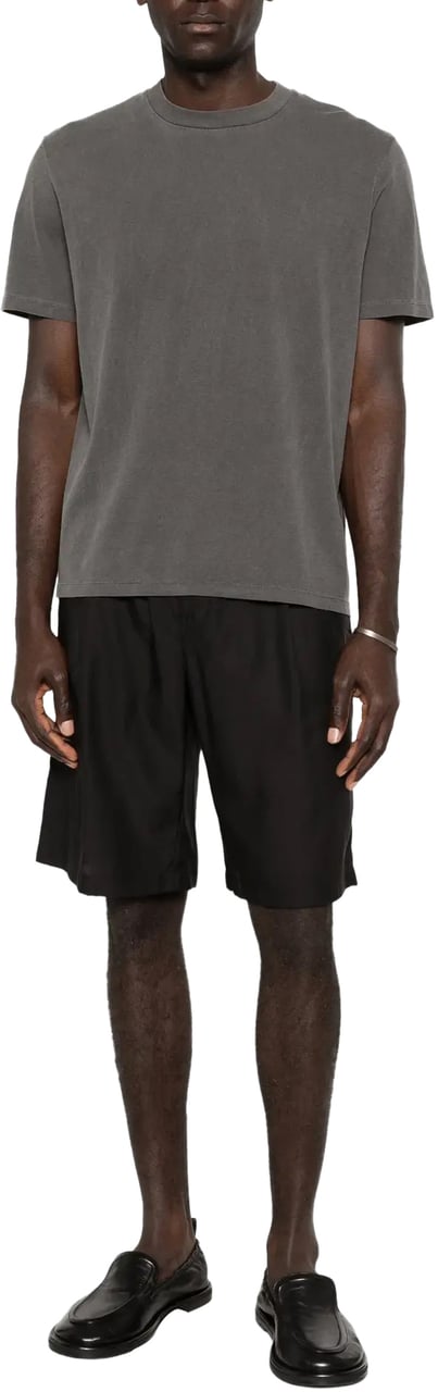Our Legacy Leisure Shorts Still Black Calm Cupro Cotton Zwart