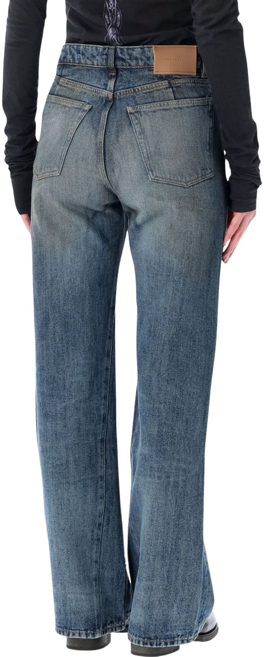 Our Legacy Treble Cut Rocker Storm Wash Blauw