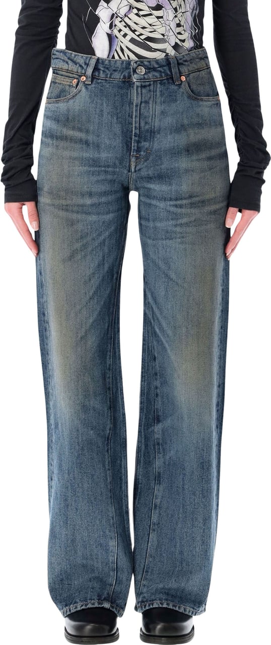 Our Legacy Treble Cut Rocker Storm Wash Blauw