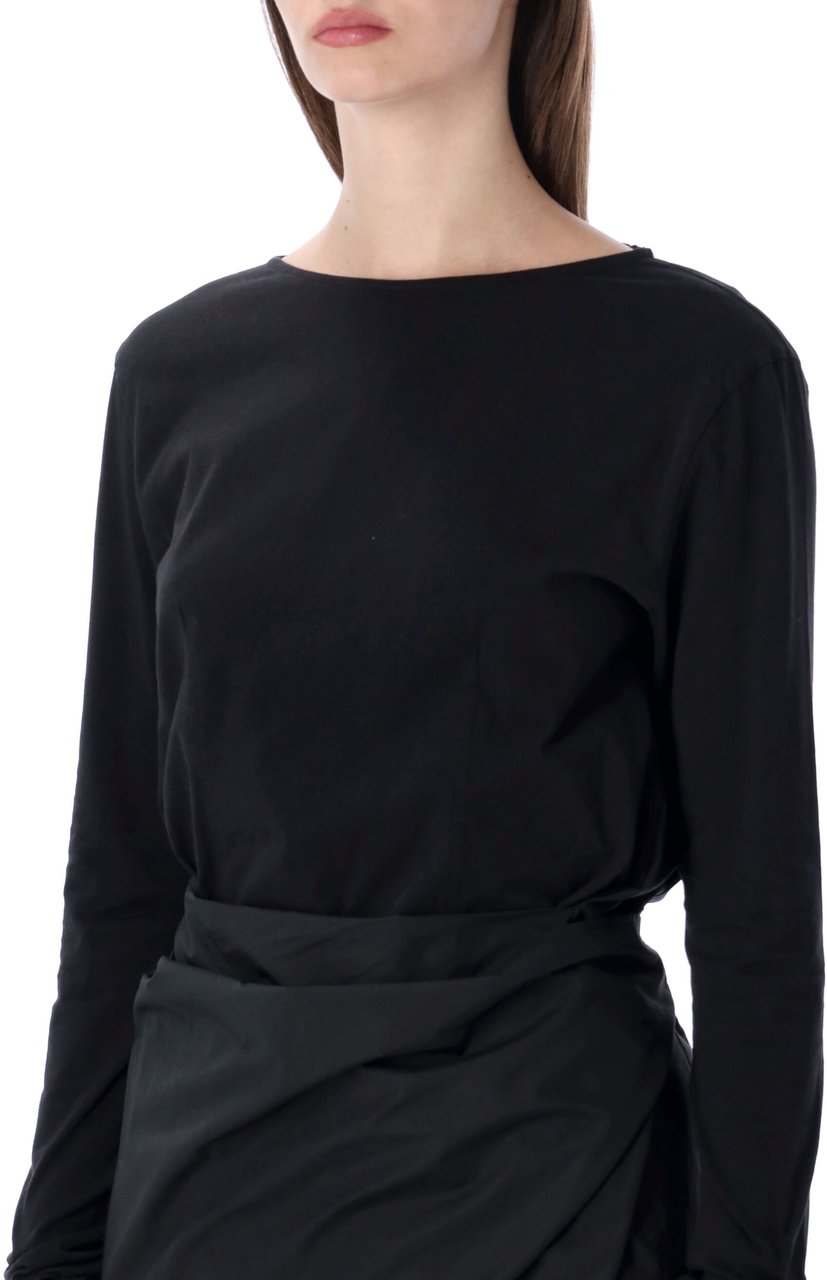 Our Legacy Twisted Jersey Dress Nero Zwart