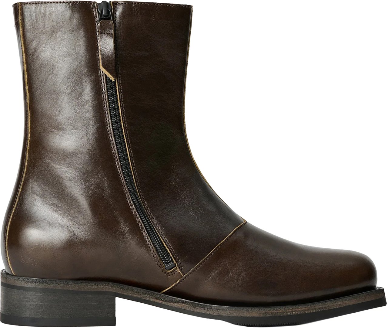 Our Legacy Boots Deep Olive Leather Bruin