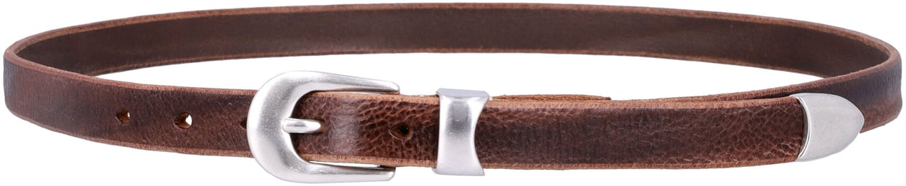 Our Legacy 3 Cm Belt Marrone Bruin