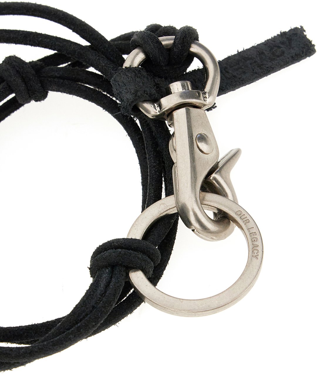 Our Legacy Our Legacy Black cotton bracelet Zwart