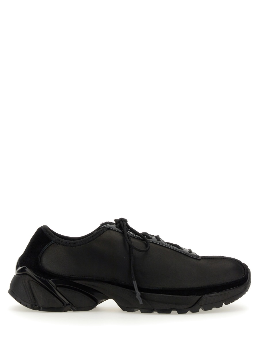Our Legacy Black Klove Low-Profile Leather Sneakers Zwart