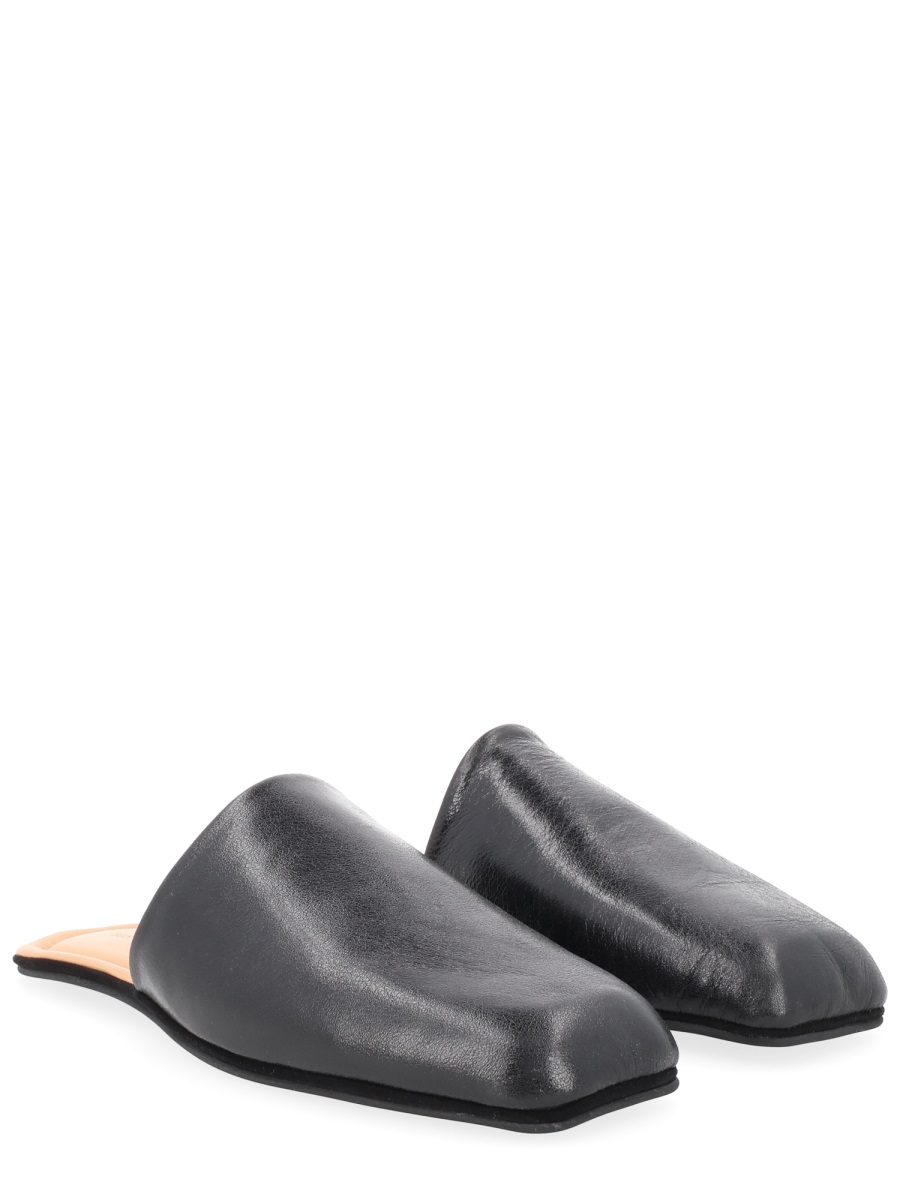 Our Legacy Cigar Square Toe Closed Slipper Mules Grijs