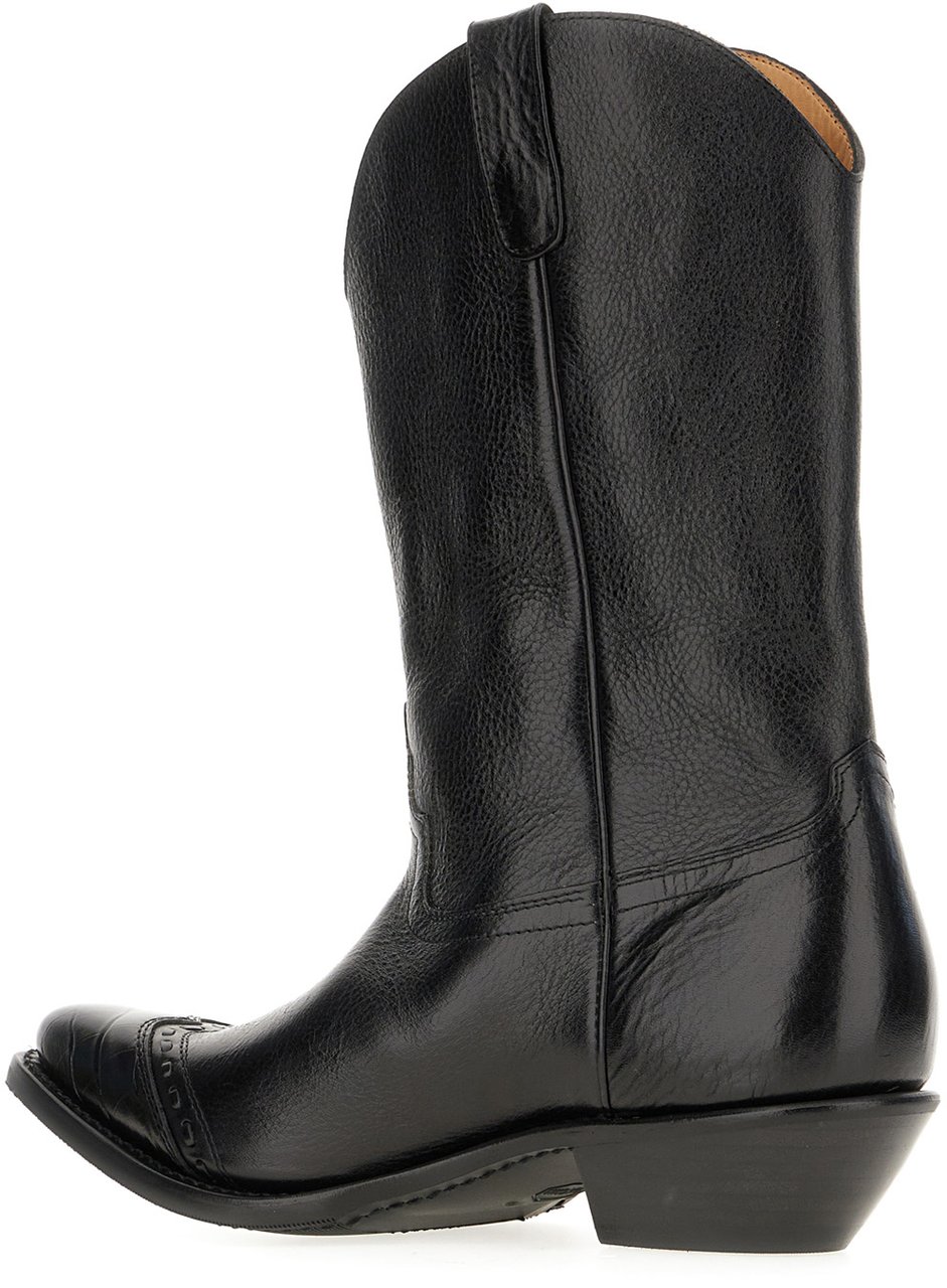 Our Legacy Our Legacy Black leather boots Zwart