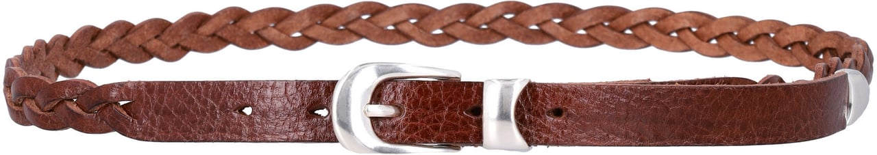 Our Legacy 2 Cm Braided Belt Marrone Bruin
