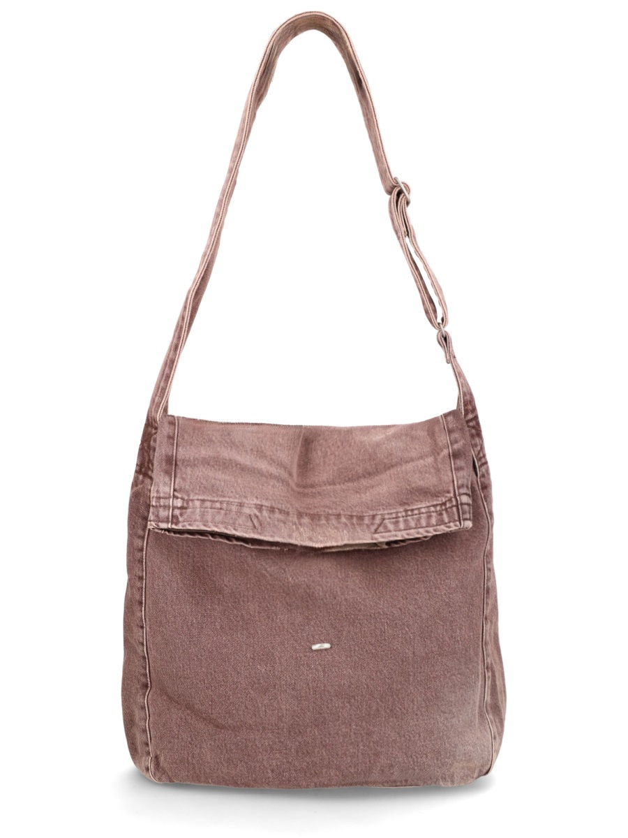 Our Legacy Neutrals Sustainable Adjustable Flap Cotton Shoulder Bag Roze