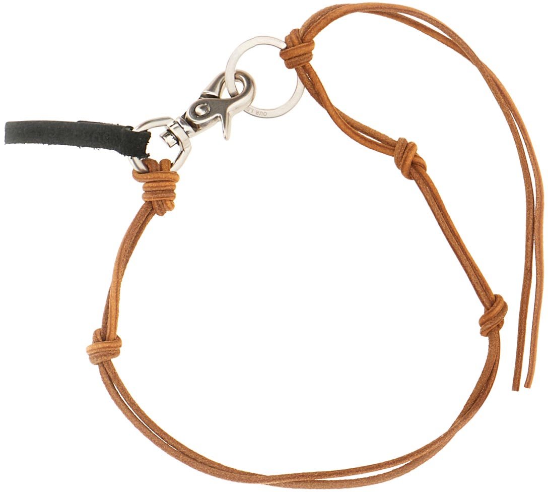 Our Legacy Our Legacy Chalk leather Ladon necklace Bruin