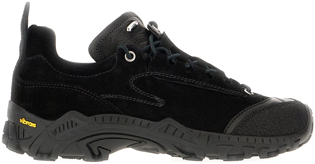 Our Legacy Our Legacy Black suede and leather Gabe sneakers Zwart