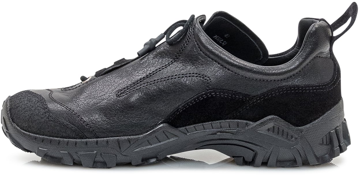 Our Legacy Our Legacy Sneakers in Pelle Scamosciata Nera con Suola Vibram Zwart