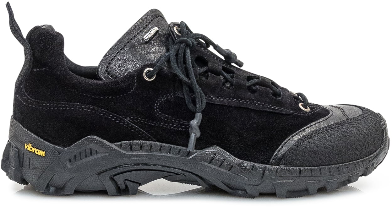 Our Legacy Our Legacy Sneakers in Pelle Scamosciata Nera con Suola Vibram Zwart
