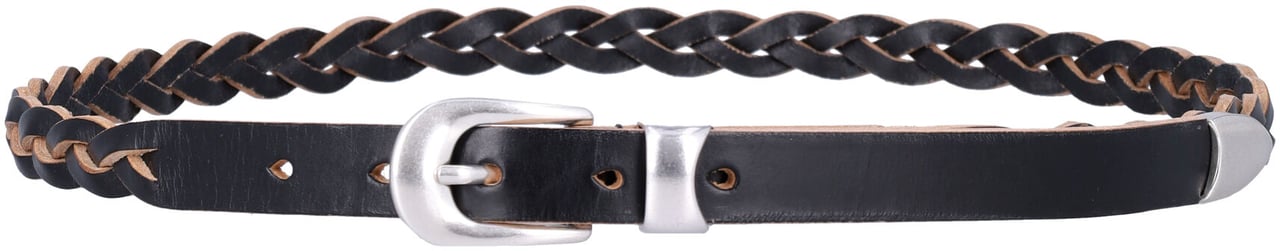 Our Legacy 2 Cm Braided Belt Nero Zwart