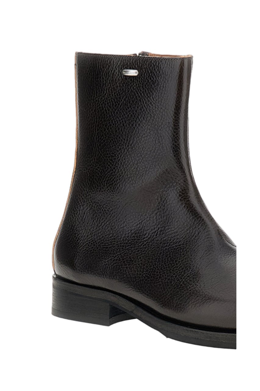 Our Legacy Dark Brown Leather Camion Boots Bruin