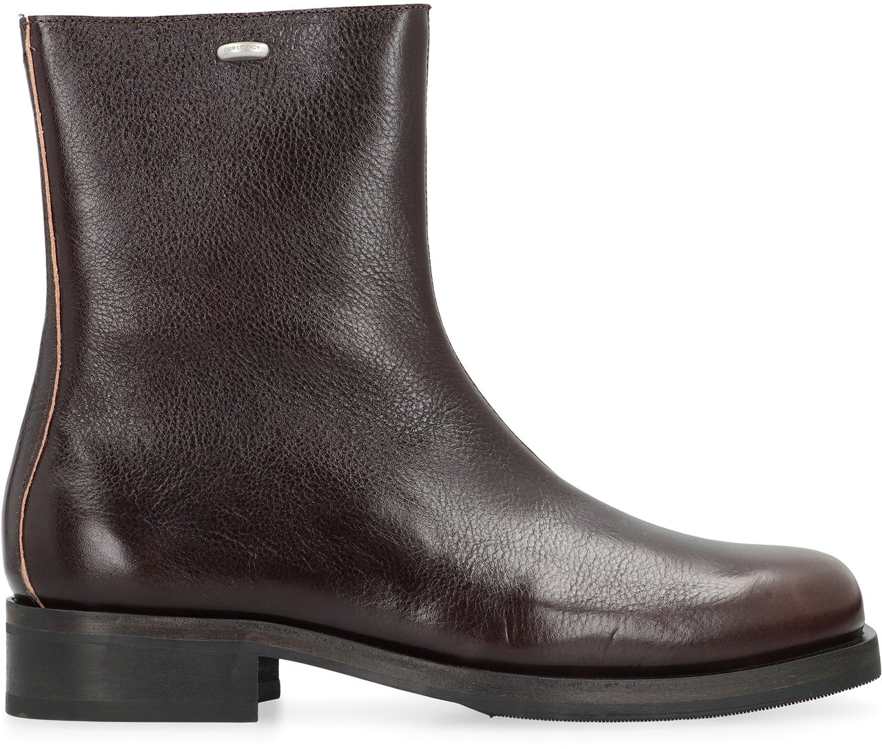 Our Legacy Boots Truck in leather Bruin