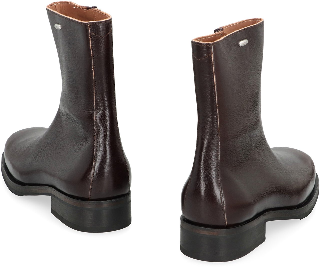 Our Legacy Boots Truck in leather Bruin