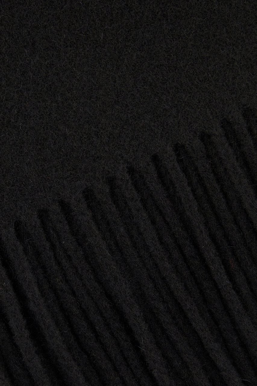 Our Legacy Black wool scarf Zwart