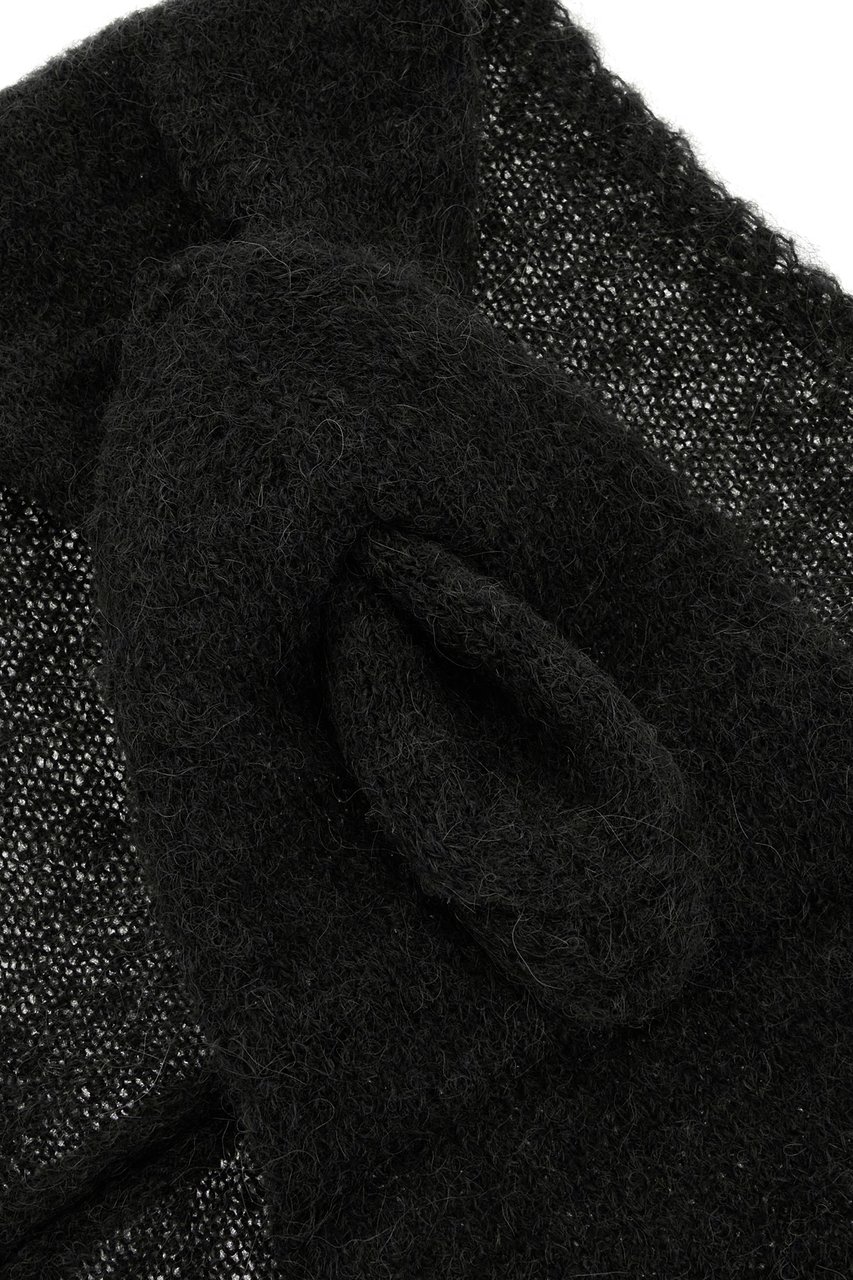 Our Legacy Our Legacy Black wool blend scarf Zwart