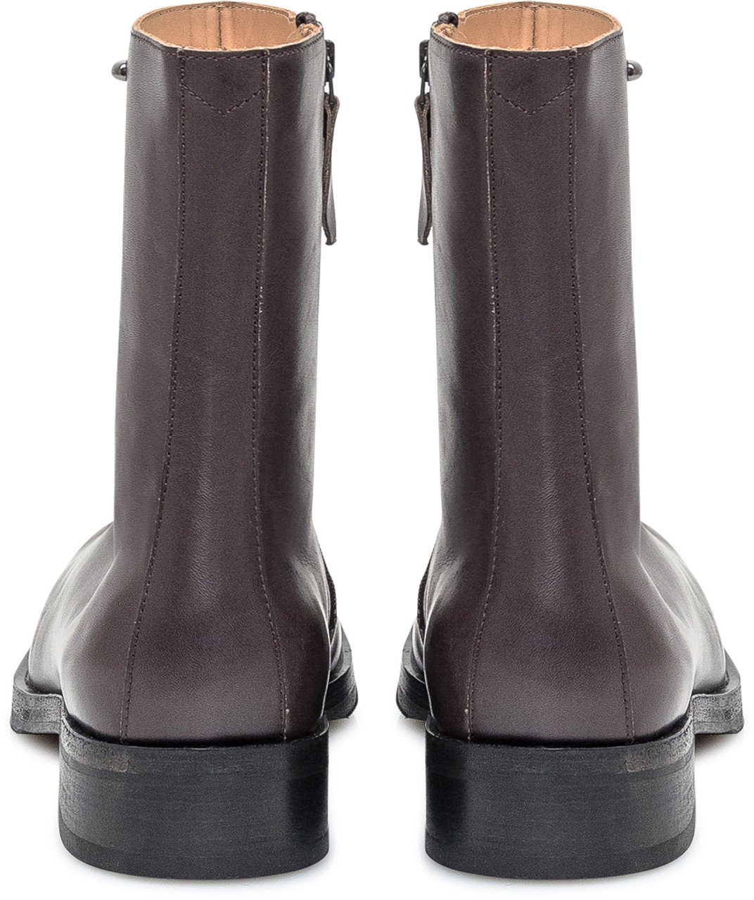 Our Legacy Our Legacy Stivaletti in Pelle Marrone Scuro Bruin