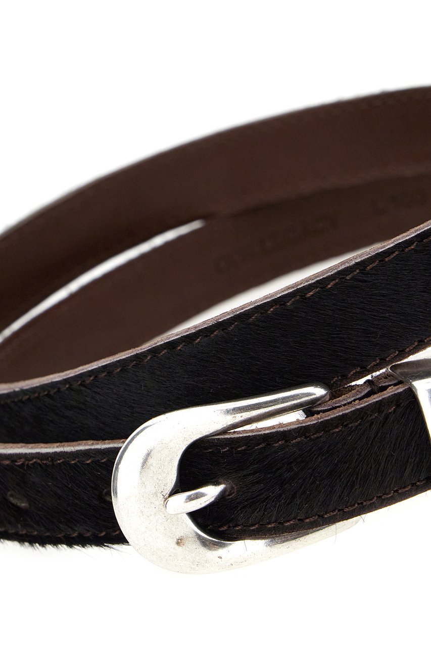 Our Legacy Our Legacy Black leather belt Zwart