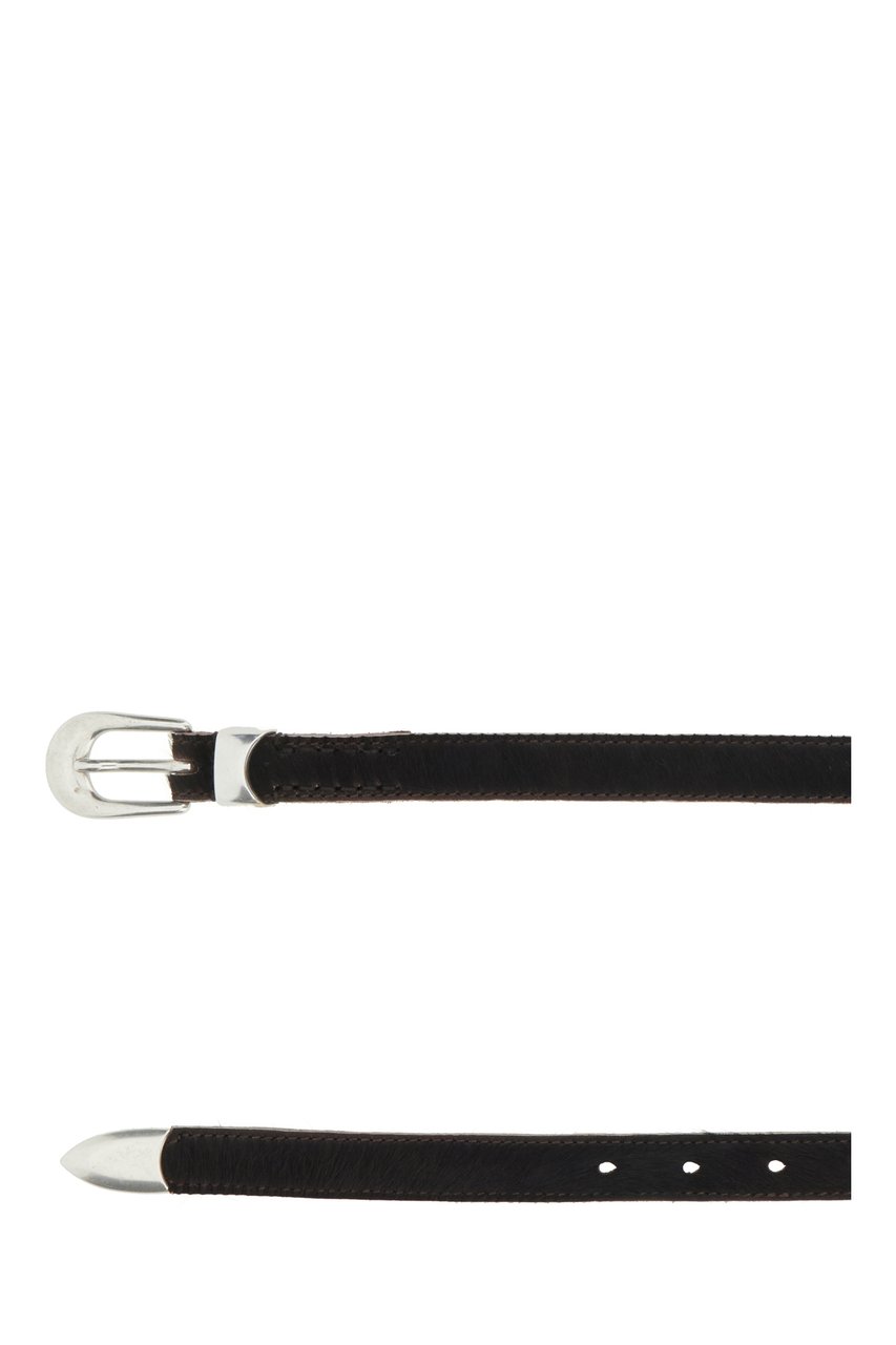 Our Legacy Our Legacy Black leather belt Zwart