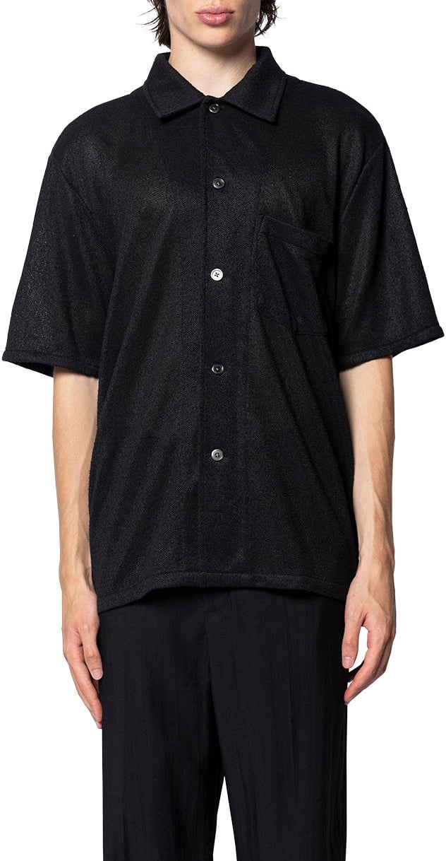 Our Legacy BOX SHIRT SHORTSLEEVE BLACK Zwart
