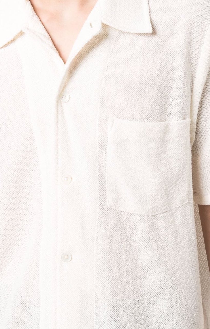 Our Legacy Box Shirt Short Sleeve White Wit