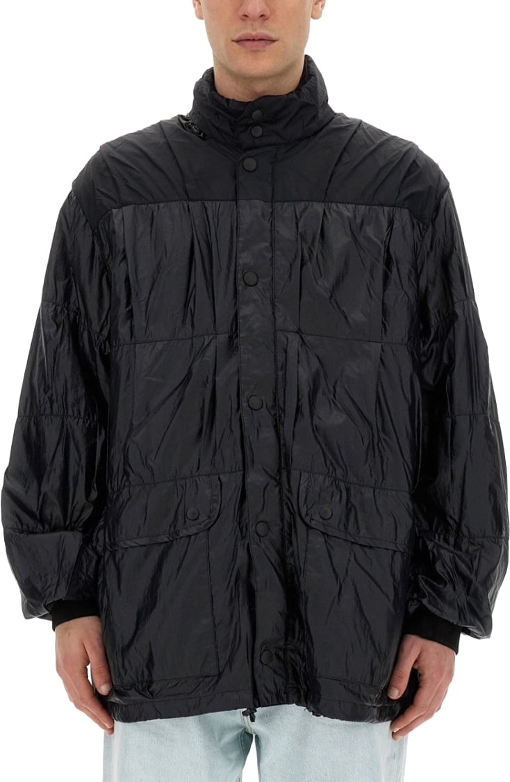 Our Legacy Crinkled Texture Nylon Jacket Zwart