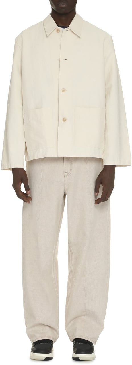 Our Legacy Haven Cotton overshirt Neutraal