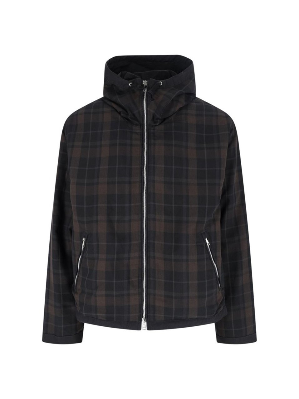 Our Legacy Plaid Zip Hoodie – Black Zwart
