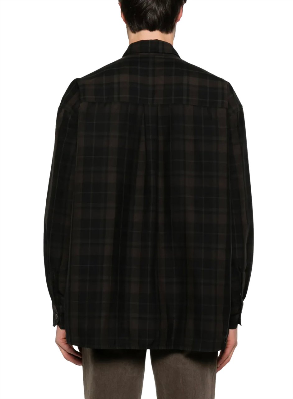 Our Legacy Borrowed Shirt Black Sheer Zwart