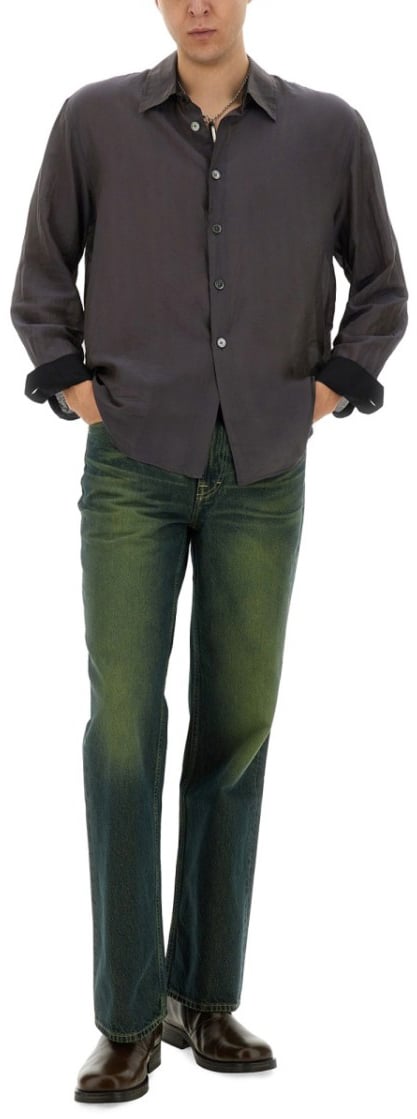Our Legacy Straight Leg Jeans With 70S Cut Groen