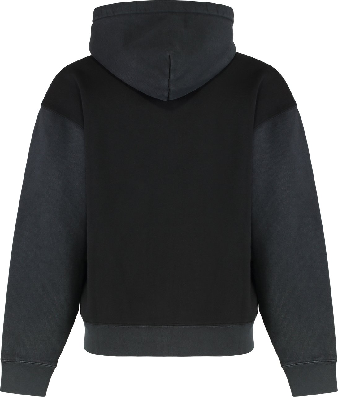 Our Legacy Hooded sweatshirt with zipper in cotton Zwart