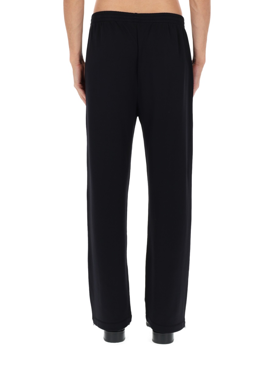 Our Legacy Wide-Leg Relaxed Fit Elastic Track Pants Zwart